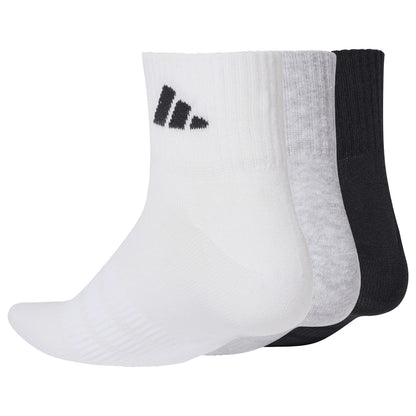 Meias de ténis Adidas ESS Crew 3P - Cinzento/Branco/Preto