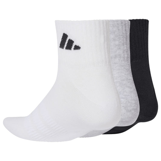 Adidas ESS Crew 3P Socks - Grey/White/Black