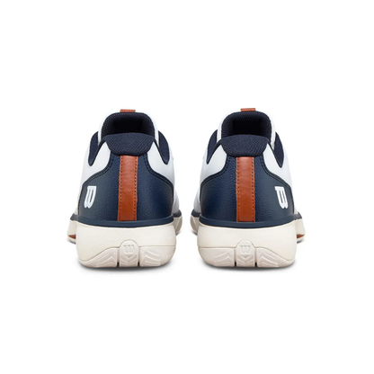 Wilson Rush Lite 5 Clay Court Men Tennis Shoes - White/Navy/Tofu
