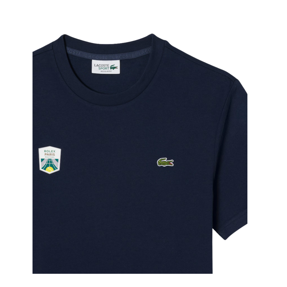 T-Shirt Lacoste Rolex Paris Masters - Azul Marinho