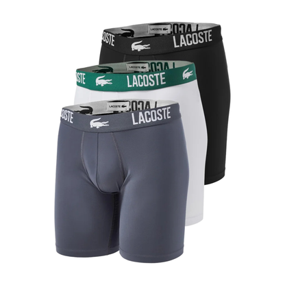 Lacoste 3-Pack Performance Boxers - Grey