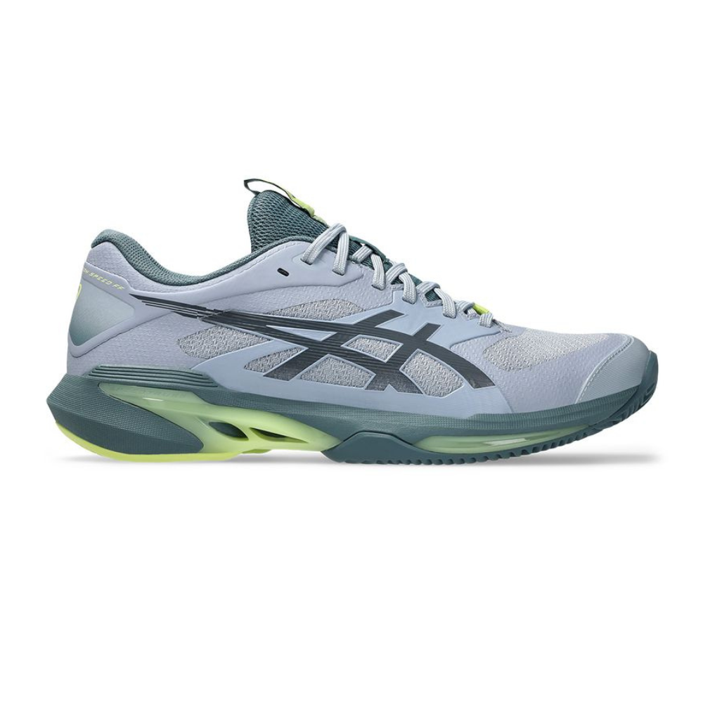 Asics Solution Speed FF 4 Clay Court Men Tennis Shoes - Grey Blue/Ironclad