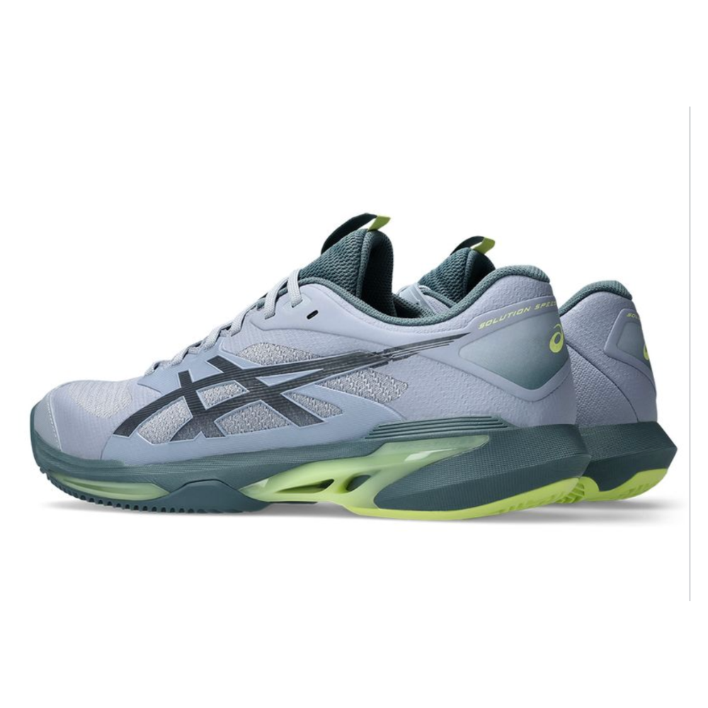 Asics Solution Speed FF 4 Clay Court Men Tennis Shoes - Grey Blue/Ironclad