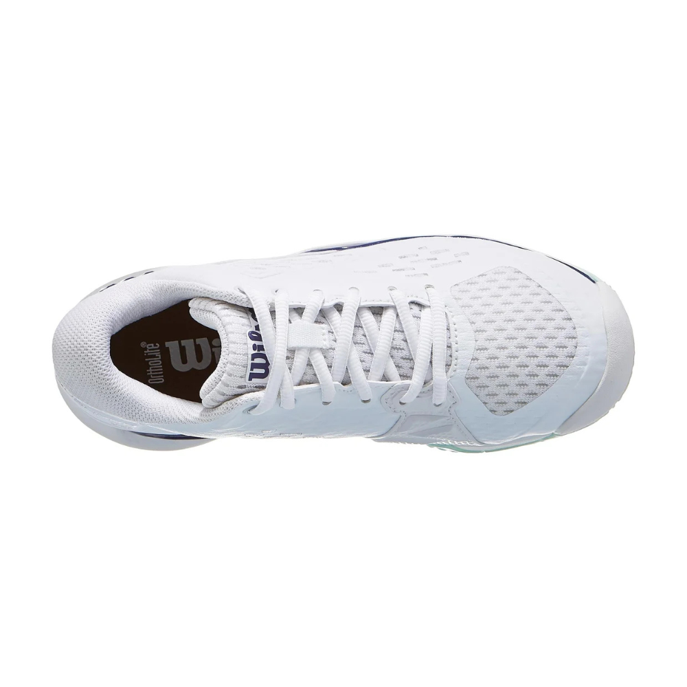 Sapatilhas de Ténis Junior Wilson Rush Pro Ace - Branco/Bay/Azul Skipper
