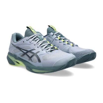Asics Solution Speed FF 4 Clay Court Men Tennis Shoes - Grey Blue/Ironclad