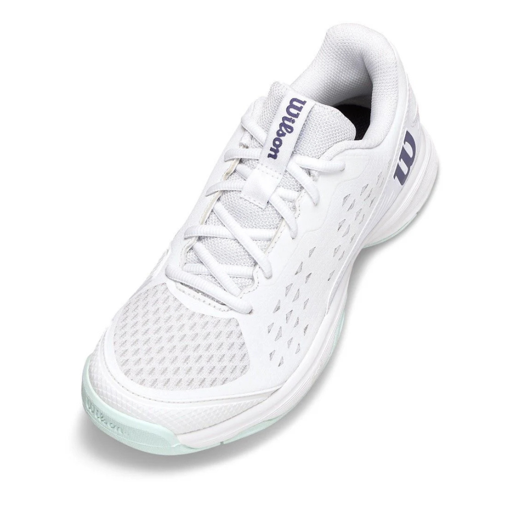 Wilson Rush Pro L Junior Shoes - White/Mint Green