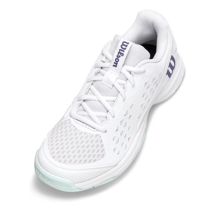 Wilson Rush Pro L Junior Shoes - White/Mint Green
