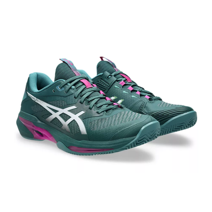 Asics Solution Speed FF 4 Clay Court Men Tennis Shoes - Dark Neptune/White