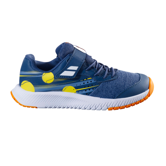 Babolat Pulsion All Court Junior Tennis Shoes - Blue/Yellow