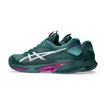 Asics Solution Speed FF 4 Clay Court Men Tennis Shoes - Dark Neptune/White