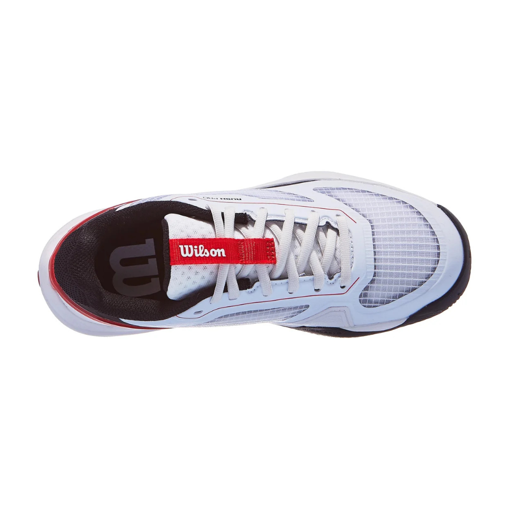 Wilson Rush Pro 5 Junior Tennis Shoes - White/Infrared/Black