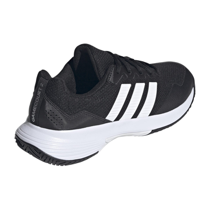Adidas Gamecourt 2 All Court Men Tennis Shoes - Black/Silver