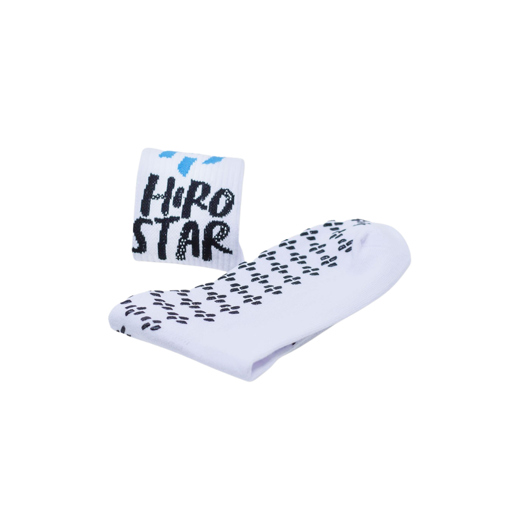 Hirostar Grip Force Socks - White