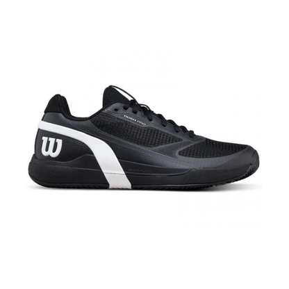 Wilson Rush Pro 5 Clay Court Men Tennis Shoes - Black/White/Stormy Wheather