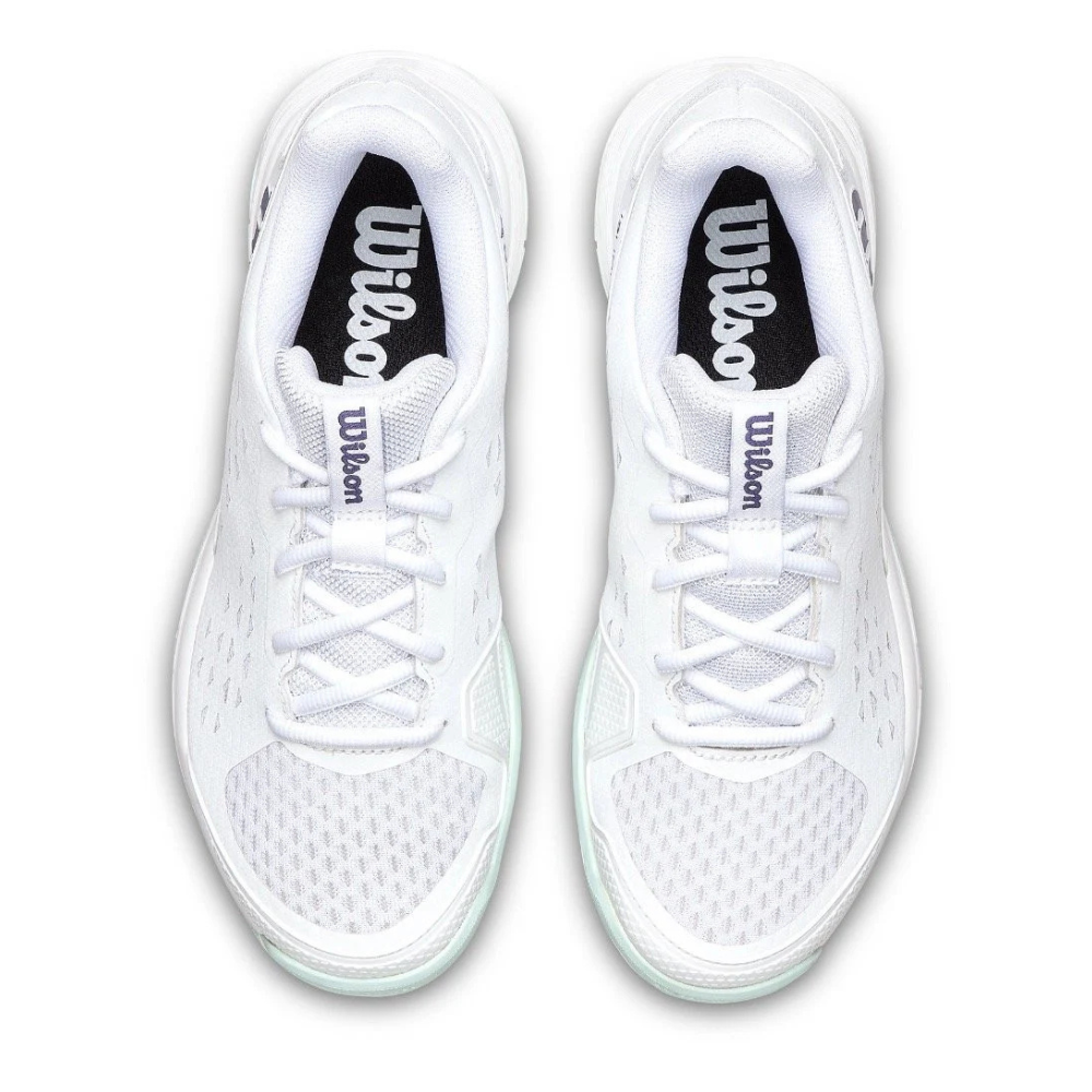 Wilson Rush Pro L Junior Shoes - White/Mint Green