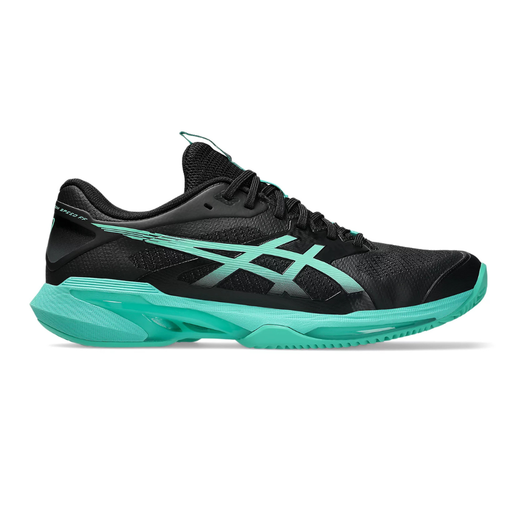 Asics Racket Asics Solution Speed FF 4 Clay Court Men Tennis Shoes - Black/Aurora G ...
