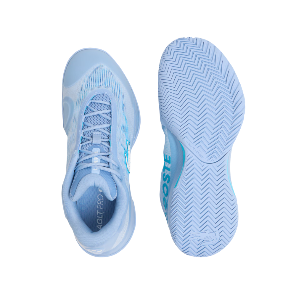 Sapatilhas de Ténis Masculina Lacoste AG-LT Pro x Medvedev All Court - Azul claro