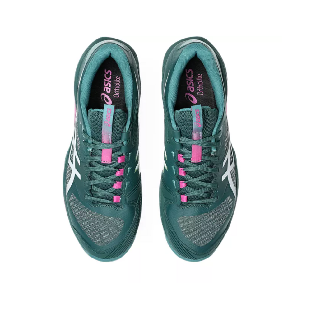 Asics Solution Speed FF 4 Clay Court Men Tennis Shoes - Dark Neptune/White