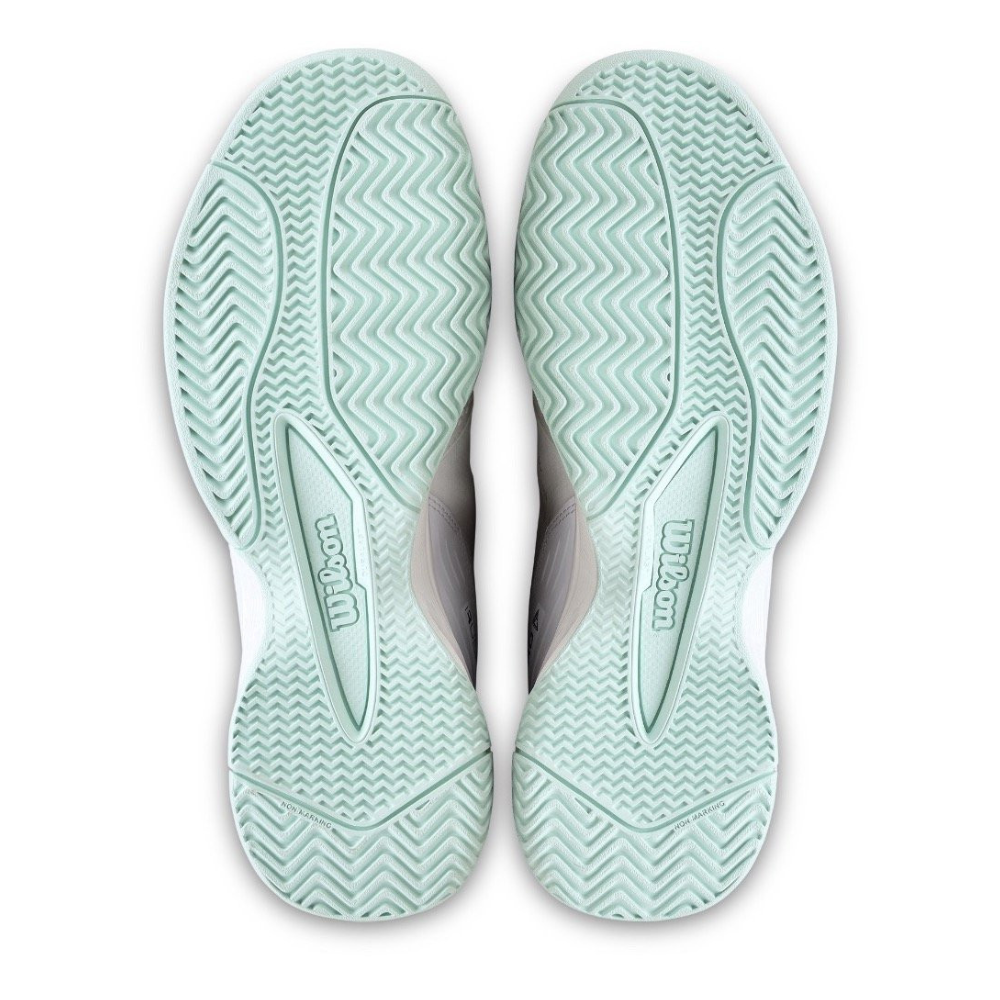 Wilson Rush Pro L Junior Shoes - White/Mint Green