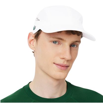 Lacoste Diamond Taffeta Cap - White