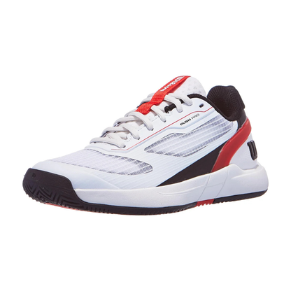 Wilson Rush Pro 5 Junior Tennis Shoes - White/Infrared/Black