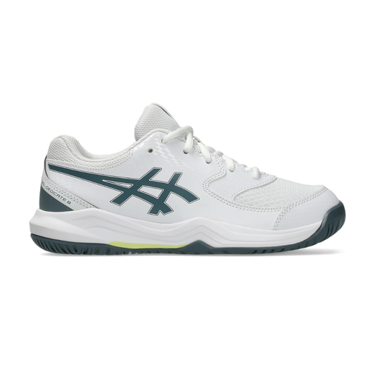 Asics Gel-Dedicate 8 GS Junior's Tennis Shoes - White/Ironclad