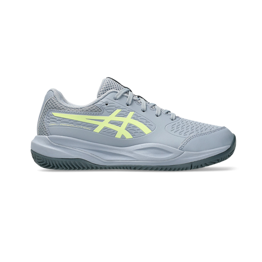 Asics Gel-Resolution X GS Clay Court Junior Shoes - Grey Blue/Pistachio