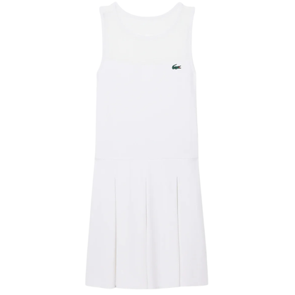 Lacoste Pleated Dress Women - White