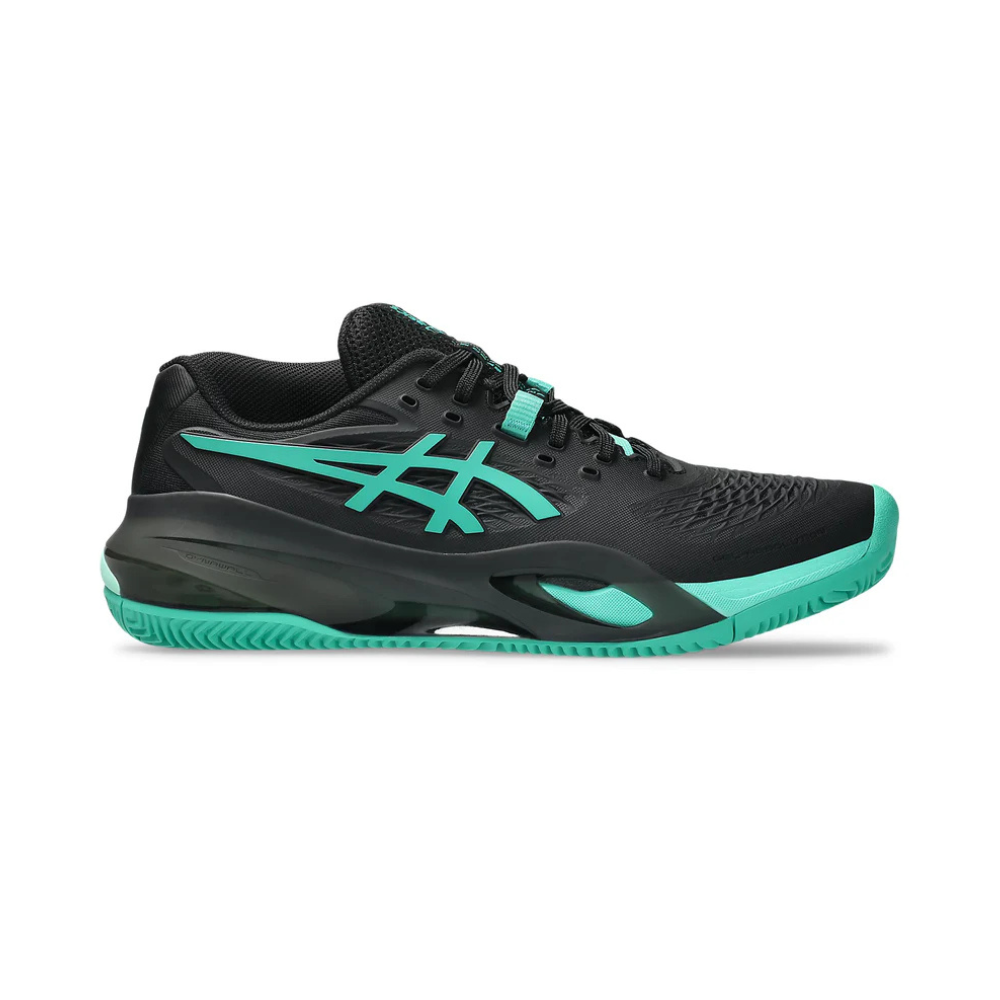 Asics Gel-Resolution X Clay Court Men Tennis Shoes - Black/Aurora Green