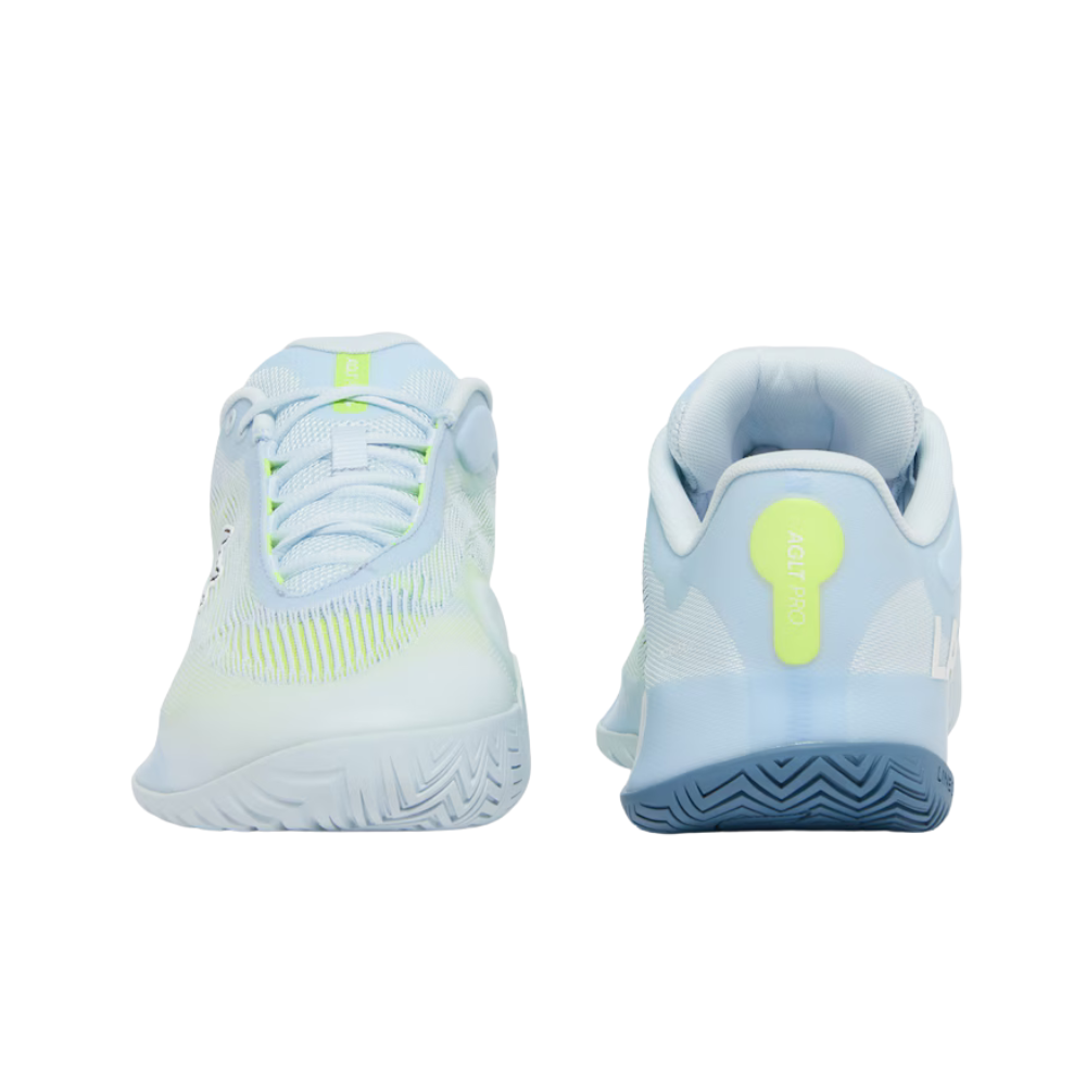 Sapatilhas de Ténis Masculina Lacoste AG-LT Pro All Court - Azul claro / Amarelo