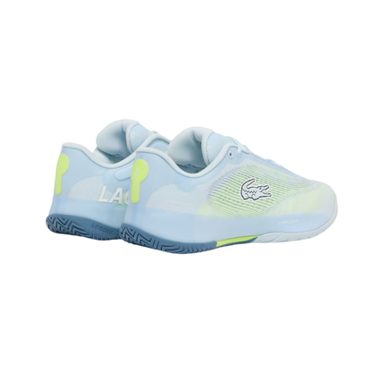 Sapatilhas de Ténis Masculina Lacoste AG-LT Pro All Court - Azul claro / Amarelo