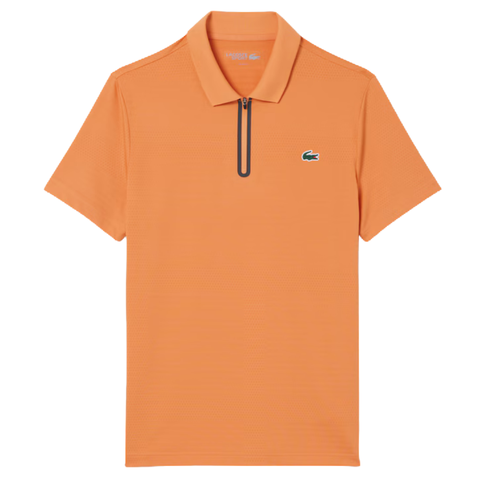 Lacoste Polo Jacquard Ultra-Dry Men - Orange