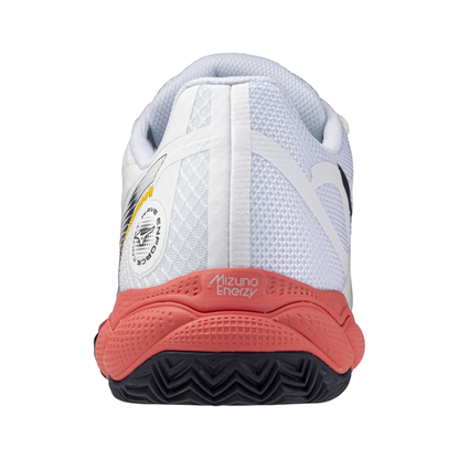 Mizuno Wave Enforce Court Clay Court Men's Tennis Shoes - White/Red