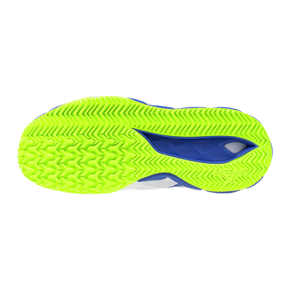 Sapatilhas de Ténis Masculina Mizuno Wave Enforce Tour 2 Clay Court - White/Azul/Amarelo