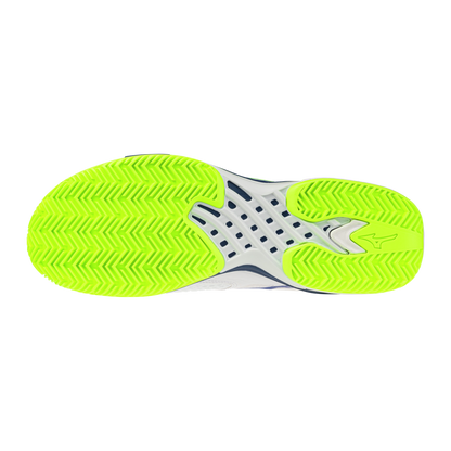 Sapatilhas de Ténis Masculina  Mizuno Wave Exceed Tour 7 Clay Court - Branco/Azul/Amarelo