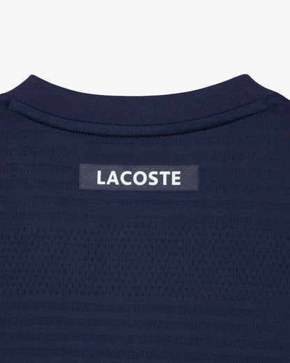 Lacoste Tennis Jacquard Ultra- Dry T-Shirt Men - Navy