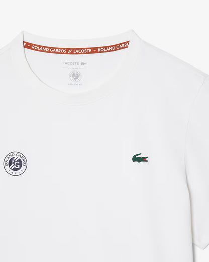 Lacoste Roland Garros Ultra- Dry T-Shirt Men - White
