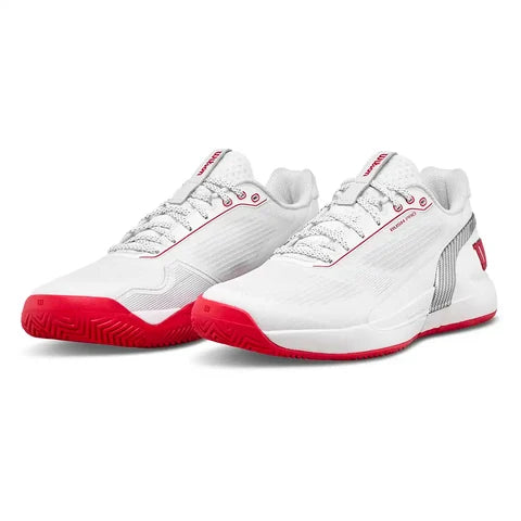 Wilson Rush Pro 5 CTC All Court Men Tennis Shoes - White / Red