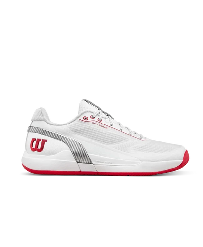 Wilson Rush Pro 5 CTC All Court Men Tennis Shoes - White / Red