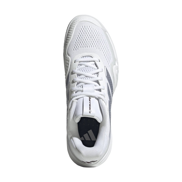 Sapatilhas de Ténis Masculina Adidas Barricade 14 M Clay Court - Branco / Prata