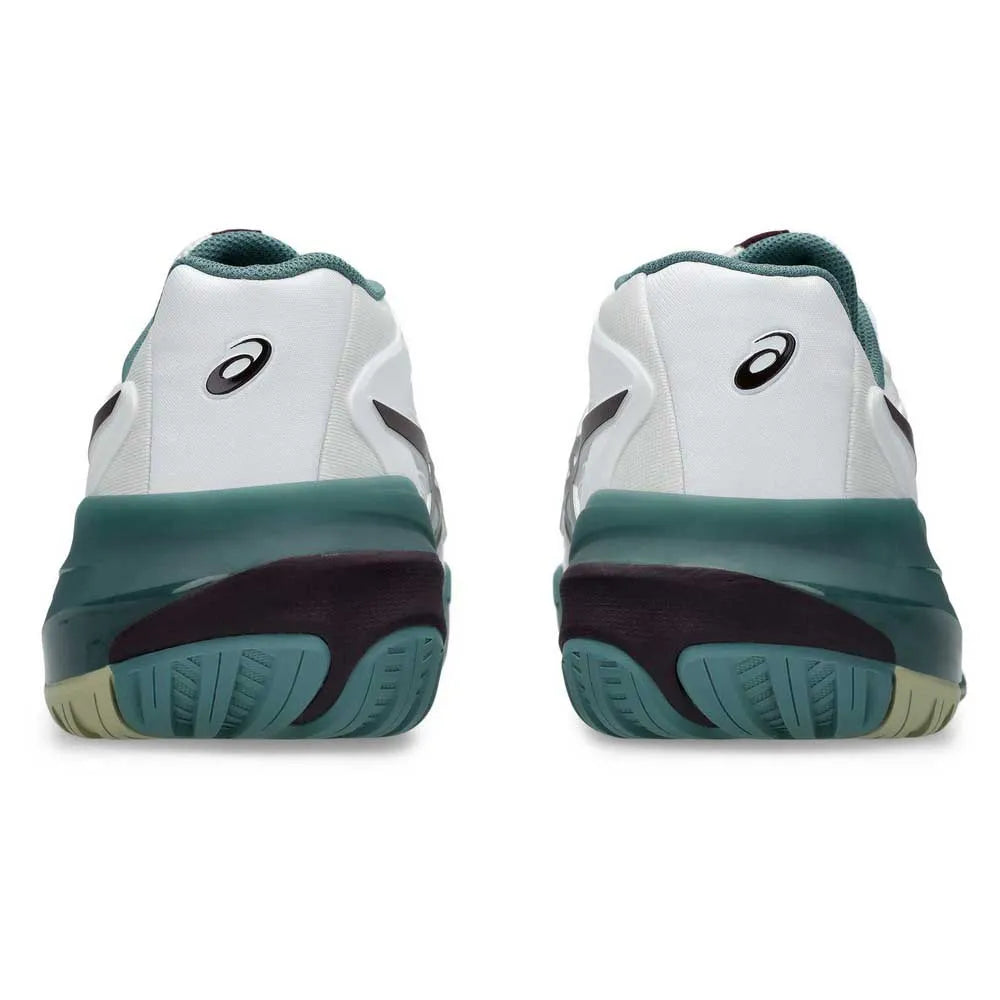 Sapatilha de Ténis Masculina Asics Gel-Resolution X All Court -Branco/Beringela Escuro