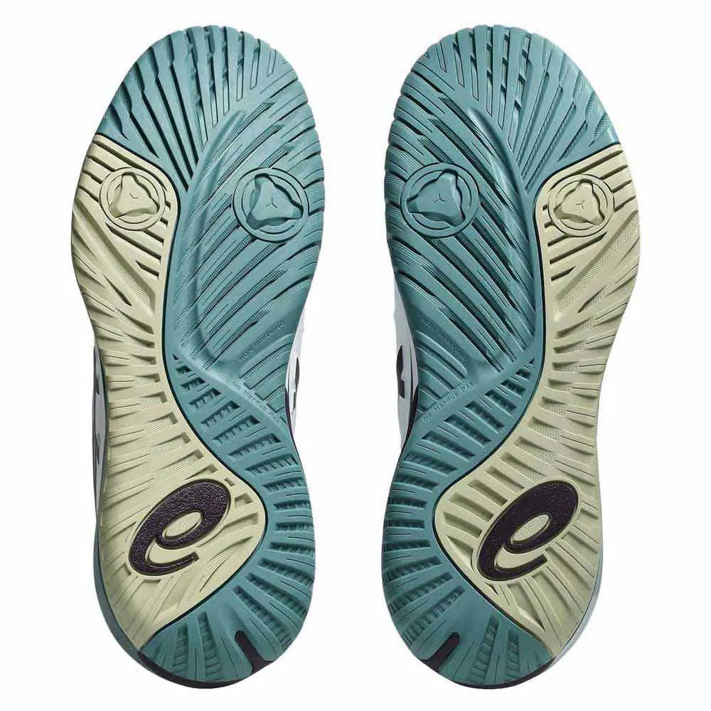 Sapatilha de Ténis Masculina Asics Gel-Resolution X All Court -Branco/Beringela Escuro
