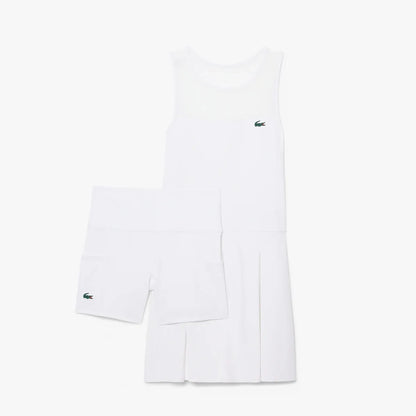 Lacoste Pleated Dress Women - White