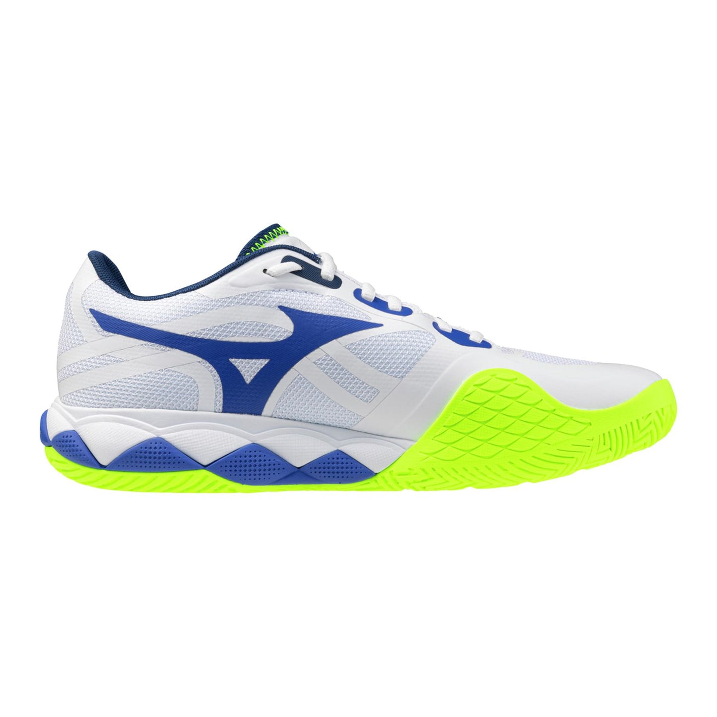 Sapatilhas de Ténis Masculina Mizuno Wave Enforce Tour 2 Clay Court - White/Azul/Amarelo