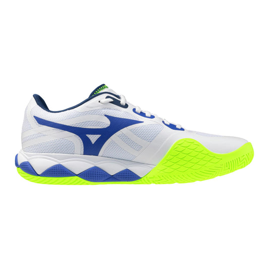 Sapatilhas de Ténis Masculina Mizuno Wave Enforce Tour 2 Clay Court - White/Azul/Amarelo