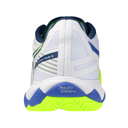 Sapatilhas de Ténis Masculina Mizuno Wave Enforce Tour 2 Clay Court - White/Azul/Amarelo