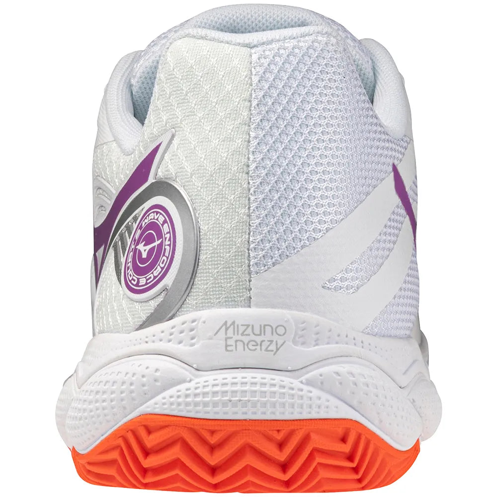 Mizuno Wave Enforce Court 2 CC Women's Tennis Shoes - White/Dahlia/Sunstone