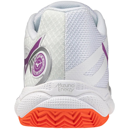 Mizuno Wave Enforce Court 2 CC Women's Tennis Shoes - White/Dahlia/Sunstone