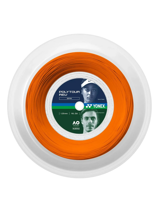 Loja - Yonex Polytour Rev String Set - Bright Orange