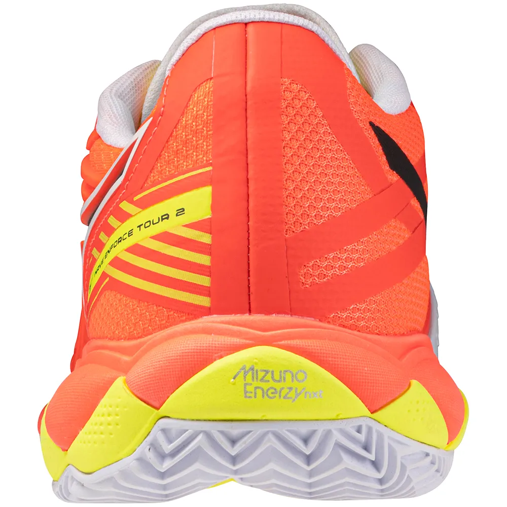 Mizuno Wave Enforce Tour 2 Men's Padel Shoes - Orange/White/Yellow